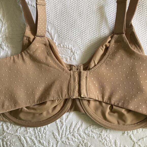 Wacoal Lot of 2 Bras 36G Bra 857303 Back Appeal Minimizer black & nude - Picture 4 of 15